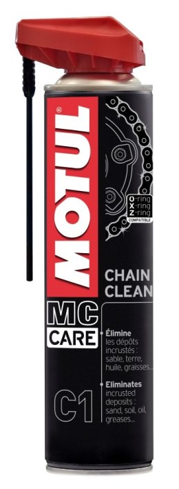 MOTUL CHAIN CARE KIT ZESTAW DO CZYSZCZENIA ŁAŃCUCHA (SPRAY C1+SPRAY C2+SZCZOTKA)