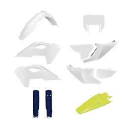 POLISPORT KOMPLET PLASTIKÓW (FULL KIT) HUSQVARNA TE/FE TPI '24-'25 W ZESTAWIE OSŁONA LAMPY PRZEDNIEJ (8681500001) I OSŁONY AMORT