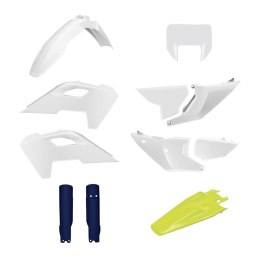 POLISPORT KOMPLET PLASTIKÓW (FULL KIT) HUSQVARNA TE/FE TPI '24-'25 W ZESTAWIE OSŁONA LAMPY PRZEDNIEJ (8681500001) I OSŁONY AMORT