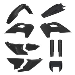 POLISPORT KOMPLET PLASTIKÓW (FULL KIT) HUSQVARNA TE/FE TPI '24-'25 W ZESTAWIE OSŁONA LAMPY PRZEDNIEJ I OSŁONY AMORTYZATORÓW KOLO