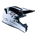 KENNY RACING KASK CROSS/ENDURO TRACK GRAPHIC FOCUS BLACK KOLOR CZARNY/BIAŁY ROZMIAR M