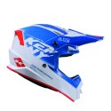 KENNY RACING KASK CROSS/ENDURO TRACK GRAPHIC FOCUS PATRIOT KOLOR BIAŁY/NIEBIESKI/CZERWONY ROZMIAR S
