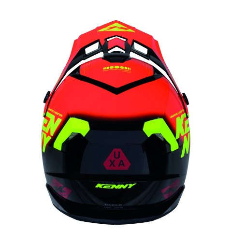 KENNY RACING KASK CROSS/ENDURO TRACK GRAPHIC FOCUS RED KOLOR CZERWONY/CZARNY/ŻÓŁTY ROZMIAR S