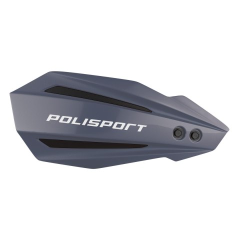 POLISPORT OFERTA SPECJALNA OSŁONY RĄK (HANDBARY) MODEL BULLIT Z UNIWERSALNYM ZESTAWEM MONTAŻOWYM 22/28 KOLOR SZARE (OPAKOWANIE Z