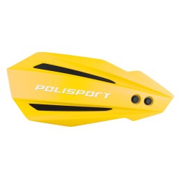 POLISPORT OFERTA SPECJALNA OSŁONY RĄK (HANDBARY) MODEL BULLIT Z UNIWERSALNYM ZESTAWEM MONTAŻOWYM 22/28 KTM KOLOR ŻÓŁTE (OPAKOWAN