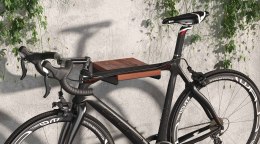 BIKETEC WIESZAK ŚCIENNY NA ROWER (WALL BIKE RACK) KOLOR CZARNY WRAZ Z PÓŁKĄ