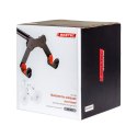 BIKETEC WIESZAK ŚCIENNY NA ROWER (WALL BIKE RACK) STAL MALOWANA PROSZKOWO KOLOR CZARNY, PLASTIK CZERWONY