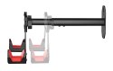 BIKETEC WIESZAK ŚCIENNY NA ROWER (WALL BIKE RACK) STAL MALOWANA PROSZKOWO KOLOR CZARNY, PLASTIK CZERWONY