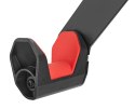 BIKETEC WIESZAK ŚCIENNY NA ROWER (WALL BIKE RACK) STAL MALOWANA PROSZKOWO KOLOR CZARNY, PLASTIK CZERWONY