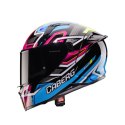 CABERG 2026 KASK INTEGRALNY Z BLENDĄ MODEL AVALON X BRAMA KOLOR CZARNY/NIEBIESKI/ŻÓŁTY FLUO/FUKSJA (INTENSYWNY ODCIEŃ RÓŻOWEGO) 