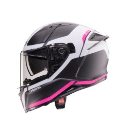 CABERG 2026 KASK INTEGRALNY Z BLENDĄ MODEL AVALON X PURE KOLOR CZARNY MAT/BIAŁY/FUKSJA (INTENSYWNY ODCIEŃ RÓŻOWEGO) ROZMIAR M