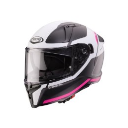 CABERG 2026 KASK INTEGRALNY Z BLENDĄ MODEL AVALON X PURE KOLOR CZARNY MAT/BIAŁY/FUKSJA (INTENSYWNY ODCIEŃ RÓŻOWEGO) ROZMIAR M