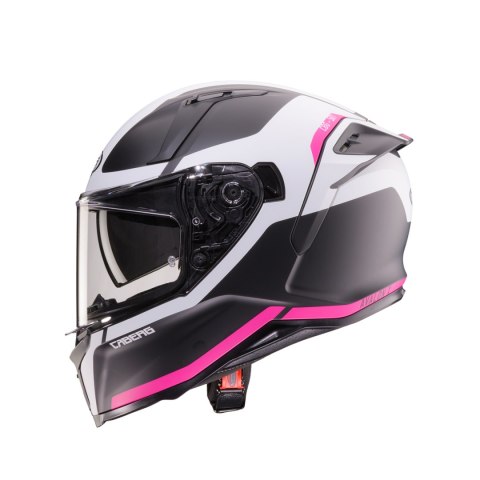 CABERG 2026 KASK INTEGRALNY Z BLENDĄ MODEL AVALON X PURE KOLOR CZARNY MAT/BIAŁY/FUKSJA (INTENSYWNY ODCIEŃ RÓŻOWEGO) ROZMIAR S