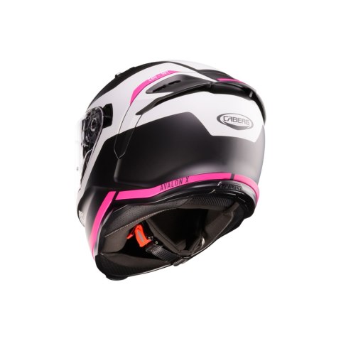 CABERG 2026 KASK INTEGRALNY Z BLENDĄ MODEL AVALON X PURE KOLOR CZARNY MAT/BIAŁY/FUKSJA (INTENSYWNY ODCIEŃ RÓŻOWEGO) ROZMIAR S