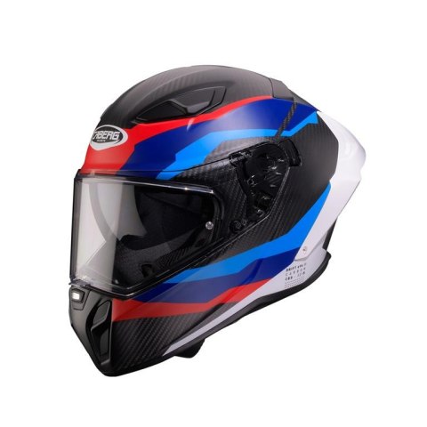 CABERG 2026 KASK INTEGRALNY Z BLENDĄ MODEL DRIFT EVO II CARBON MSPORT KOLOR CZARNY/NIEBIESKI/CZERWONY MAT ROZMIAR S