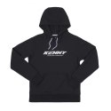 KENNY RACING BLUZA Z KAPTUREM DAMSKA CORE BLACK KOLOR CZARNY ROZMIAR XL