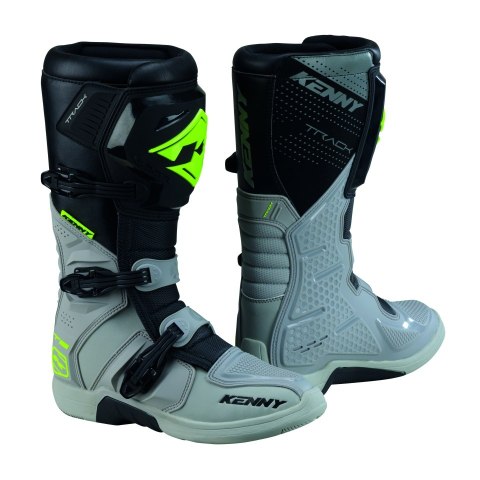 KENNY RACING BUTY CROSS/ENDURO TRACK T2 GREY/NEON YELLOW KOLOR SZARY/ŻÓŁTY FLUO ROZMIAR 39