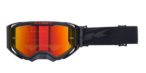 KENNY RACING GOGLE PERFORMANCE EVO 2 BLACK-MIRROR-LUSTRO KOLOR CZARNY