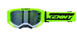 KENNY RACING GOGLE PERFORMANCE EVO 2 YELLOW WHITE SPLASH CLEAR LENS- SZYBKA PRZEŹROCZYSTA KOLOR ŻÓŁTY FLUO/CZARNY