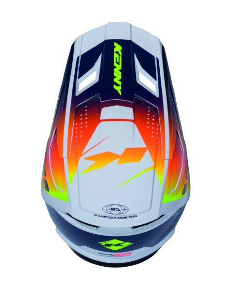 KENNY RACING KASK CROSS/ENDURO PERFORMANCE ERT GRAPHIC NAVY ORANGE RACING SPE KOLOR NIEBIESKI/POMARAŃCZOWY ROZMIAR S