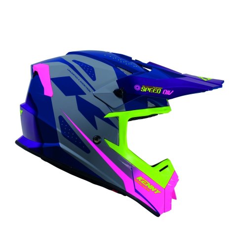 KENNY RACING KASK CROSS/ENDURO TRACK KID/JUNIOR/DZIECIĘCY GRAPHIC SPEED PURPLE PINK KOLOR FIOLETOWY/RÓŻOWY/ŻÓŁTY ROZMIAR L ( 51 