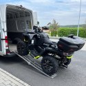 BIKETEC ZESTAW 2 SZT.UNIWERSALNA RAMPA NAJAZDOWA ALUMINIOWA KRATOWNICOWA MOTOCYKL / ATV 226 X 30,5 CM, MAX. 340 KG KOLOR SREBRNY