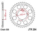 JT ZĘBATKA TYLNA 284 38 HONDA CB 650 Z,A,B,C '79-'82 (28438JT) (ŁAŃC. 530)