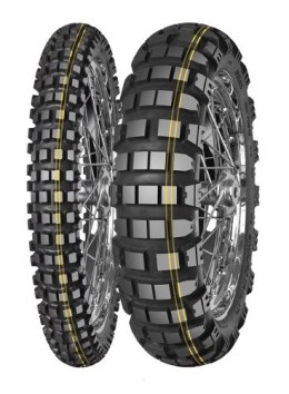MITAS OPONA 130/80B18 ENDURO TRAIL XT+ DAKAR (PODWÓJNY ŻÓŁTY PASEK) 72R M+S TYŁ TL TT DOT 02/2025 (zamienna:70000490) (460126)