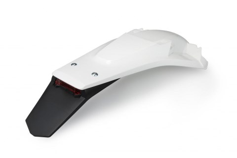 UFO BŁOTNIK TYŁ HUSQVARNA TE/TX 125/300, TE/FE 250, FE 350/450/501 '17-19, KOLOR BIAŁY ( ENDURO Z LAMPKĄ LED )