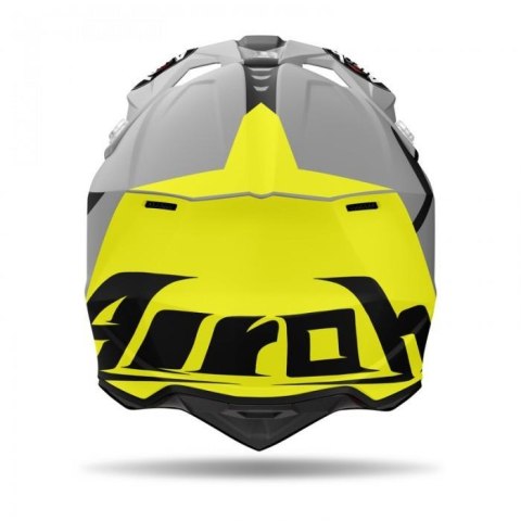 AIROH KASK CROSS / ENDURO / ATV / QUAD WRAAAP CONQUER KOLOR ŻÓŁTY FLUO/CZARNY/BIAŁY MAT ROZMIAR M