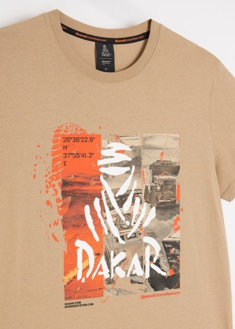 DIVERSE EXTREME TEAM - DAKAR RALLY KOSZULKA DKR DES 2025 KOLOR PIASKOWY XXL