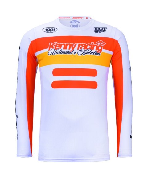 KENNY RACING KOSZULKA CROSS/ENDURO FORCE BEACH DUST ORANGE KOLOR POMARAŃCZOWY/BIAŁY ROZMIAR XL