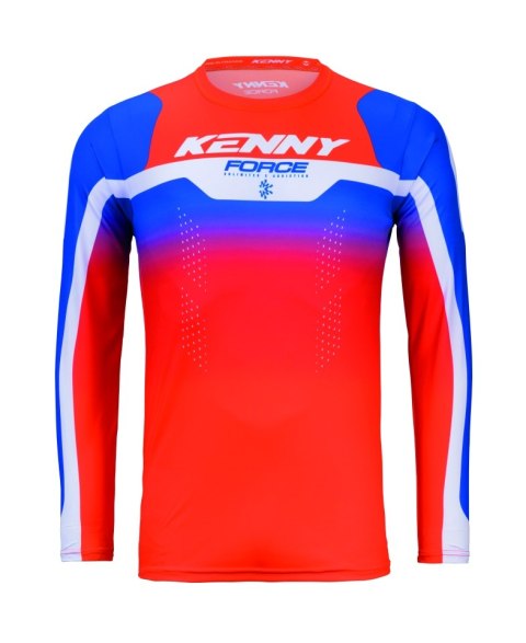 KENNY RACING KOSZULKA CROSS/ENDURO FORCE BEACH ORANGE KOLOR POMARAŃCZOWY/NIEBIESKI ROZMIAR M