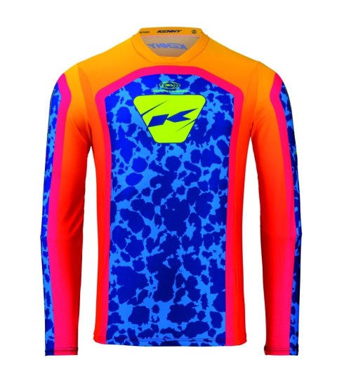 KENNY RACING KOSZULKA CROSS/ENDURO PERFORMANCE KID/JUNIOR/DZECIĘCE SOCAL KOLOR POMARAŃCZOWY/NIEBIESKI ROZMIAR XXXS ( 5/6 LAT)