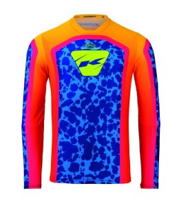 KENNY RACING KOSZULKA CROSS/ENDURO PERFORMANCE KID/JUNIOR/DZECIĘCE SOCAL KOLOR POMARAŃCZOWY/NIEBIESKI ROZMIAR XXS (7/9 LAT)