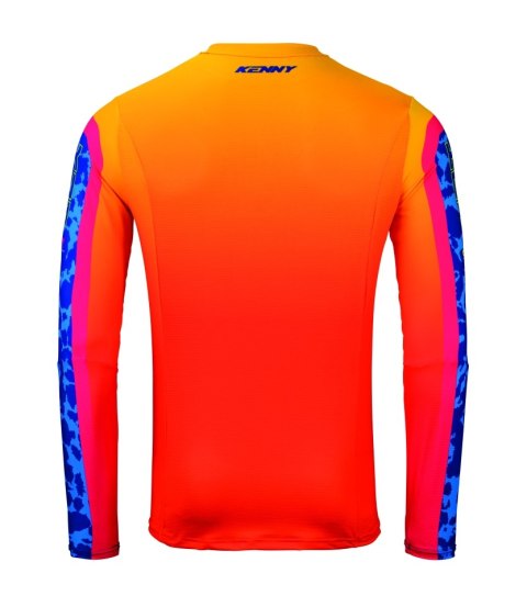 KENNY RACING KOSZULKA CROSS/ENDURO PERFORMANCE KID/JUNIOR/DZECIĘCE SOCAL KOLOR POMARAŃCZOWY/NIEBIESKI ROZMIAR XXS (7/9 LAT)