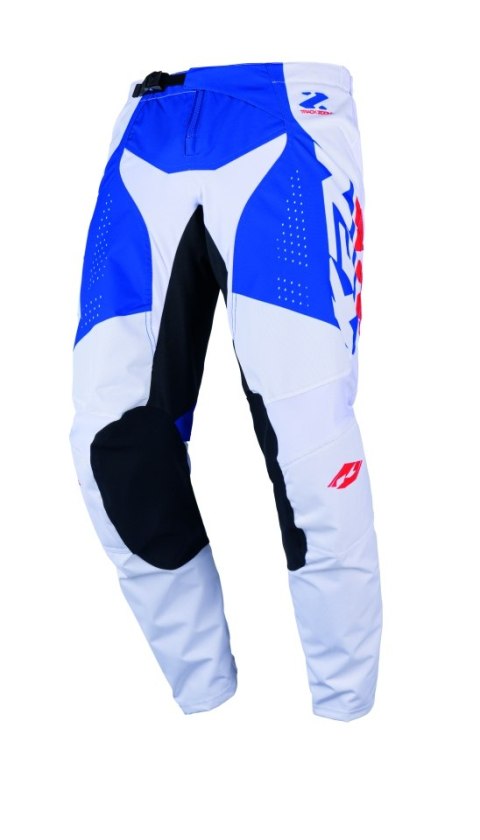 KENNY RACING SPODNIE CROSS/ENDURO TRACK KID/JUNIOR/DZECIĘCE ZOOM PATRIOT KOLOR NIEBIESKI/CZERWONY/BIAŁY ROZMIAR 24 (8 LAT)