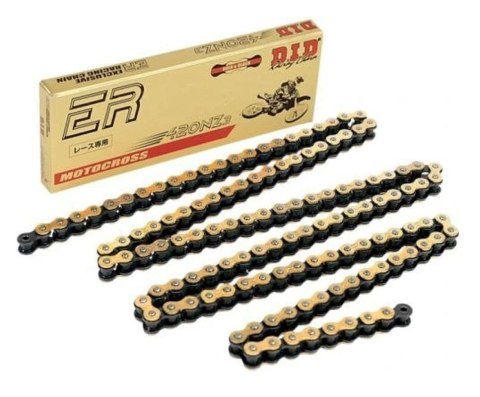 DID ŁAŃCUCH NAPĘDOWY 420NZ3GB-138 (138 OGNIW) BEZ O-RINGÓW ZŁOTY (OTWARTY + ZAPINKA)
