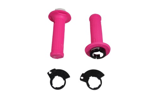 DOMINO MANETKI (GRIPY) OFF ROAD D-LOCK NA JEDNĄ LINKE 2T (Z ADAPTERAMI ROLGAZU - KTM, HUSQVARNA, GASGAS, HONDA, KAWASAKI, SUZUKI