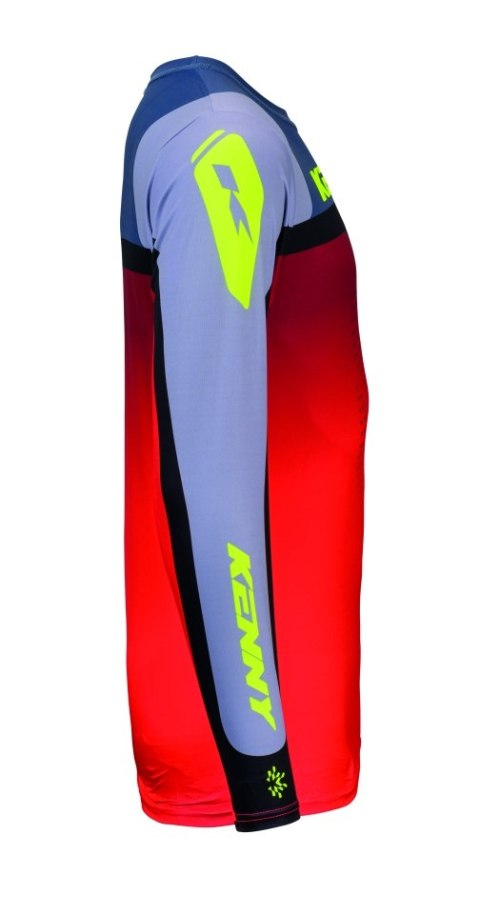 KENNY RACING KOSZULKA CROSS/ENDURO FORCE BEACH GREY/RED KOLOR CZERWONY/SZARY ROZMIAR L
