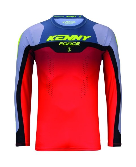 KENNY RACING KOSZULKA CROSS/ENDURO FORCE BEACH GREY/RED KOLOR CZERWONY/SZARY ROZMIAR XL