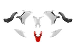 RACETECH (RTECH) KOMPLET PLASTIKÓW (BEZ PRZEDNIEGO BŁOTNIKA) T7 YAMAHA TENERE 700 '25-'26 KOLOR BIAŁY / CZARNY / CZERWONY