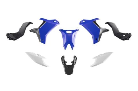RACETECH (RTECH) KOMPLET PLASTIKÓW (BEZ PRZEDNIEGO BŁOTNIKA) T7 YAMAHA TENERE 700 '25-'26 KOLOR CZARNY / NIEBIESKI / BIAŁY