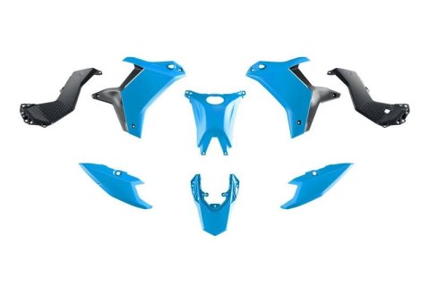 RACETECH (RTECH) KOMPLET PLASTIKÓW (BEZ PRZEDNIEGO BŁOTNIKA) T7 YAMAHA TENERE 700 '25-'26 KOLOR JASNY NIEBIESKI / CZARNY