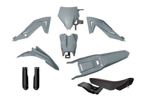 RACETECH (RTECH) KOMPLET PLASTIKÓW Z OSŁONAMI TELESKOPÓW I SIEDZENIEM TALARIA STING MX4 / MX5 / TL 4000 / 5500 '23-'25 KOLOR SZA