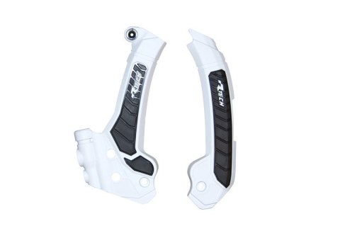 RACETECH (RTECH) 2025/12 OSŁONY RAMY (KOMPLET) BI-MATERIAL SUPER GRIP HUSQVARNA FC 250 / 450 '22-23, FS 450 '23-24, TC / FC 125 