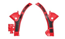 RACETECH (RTECH) 2025/12 OSŁONY RAMY (KOMPLET) BI-MATERIAL SUPER GRIP STARK FUTURE VARG SMX1 '23-'25 KOLOR CZERWONY / CZARNY