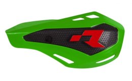 RACETECH (RTECH) OSŁONY RĄK (HANDBARY) HP1 KOLOR ZIELONY (Z MOCOWANIAMI Z OSŁONAMI POMP SPRZĘGŁA I HAMULCA NISSIN)