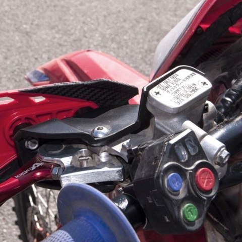 RACETECH (RTECH) OSŁONY RĄK (HANDBARY) HP1 KOLOR ZIELONY (Z MOCOWANIAMI Z OSŁONAMI POMP SPRZĘGŁA I HAMULCA NISSIN)