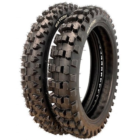 WAYCOM (WAYGOM) OPONA 90/100-14 MOTOCROSS MIXT 49L REAR TYŁ